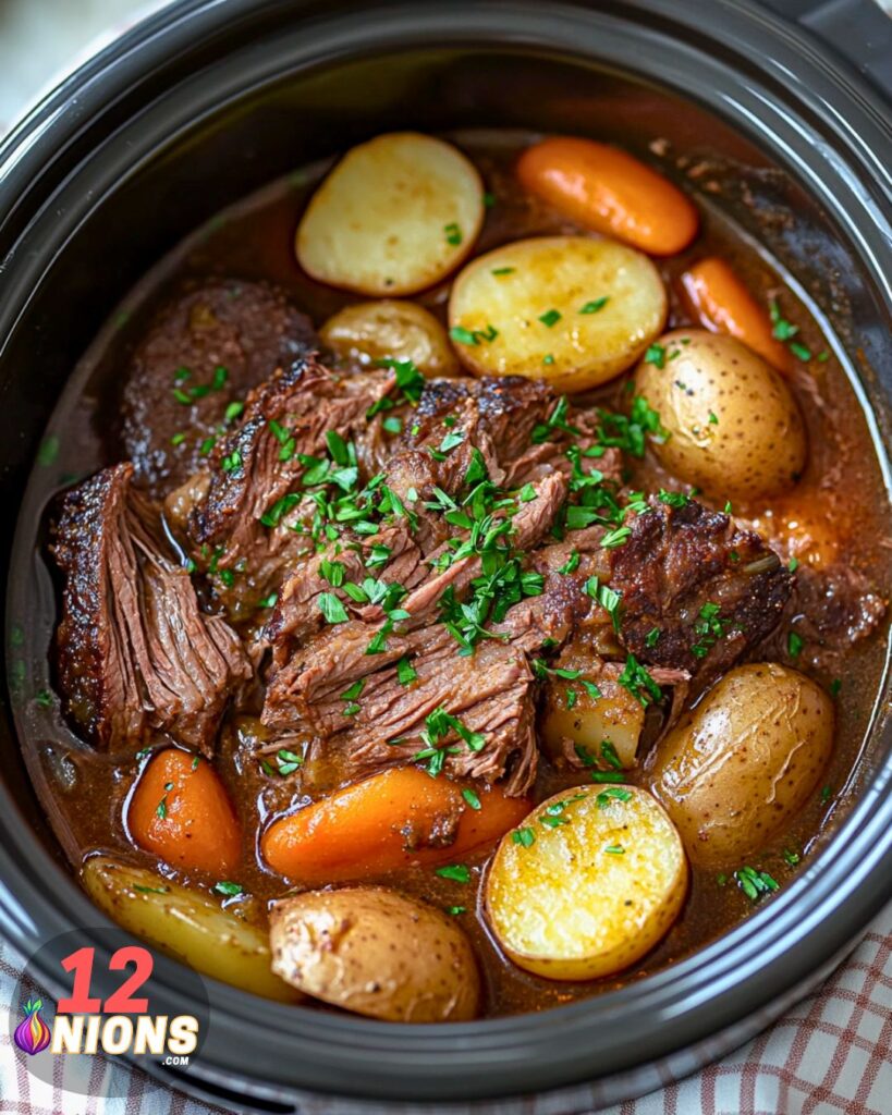 Crock Pot Roast with Potatoes and Carrots Recipe