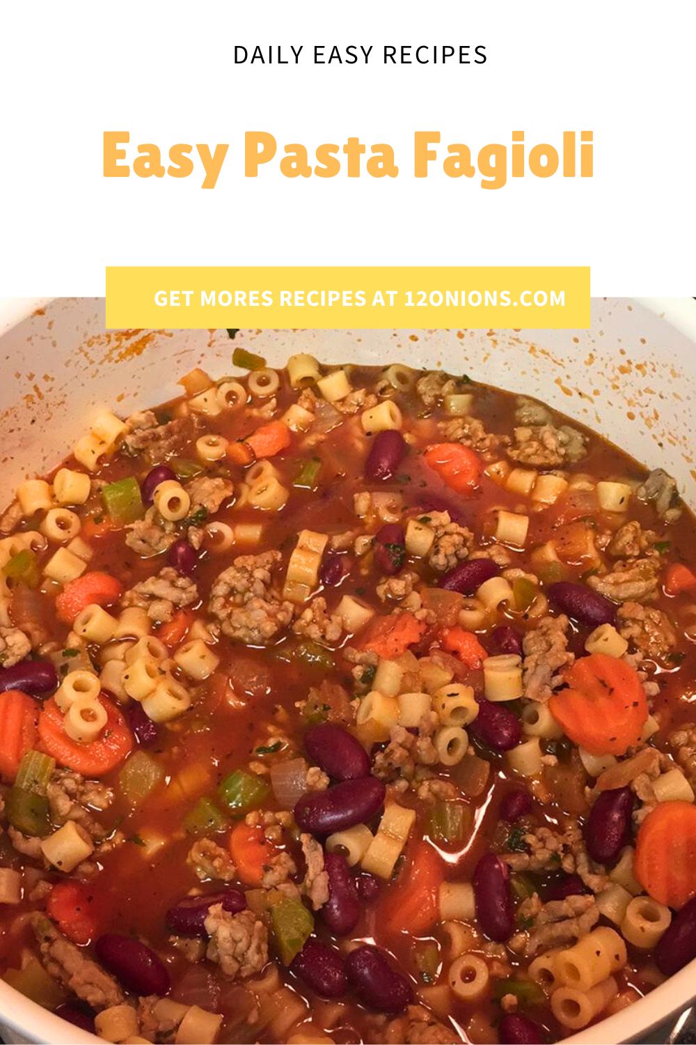 Easy Pasta Fagioli