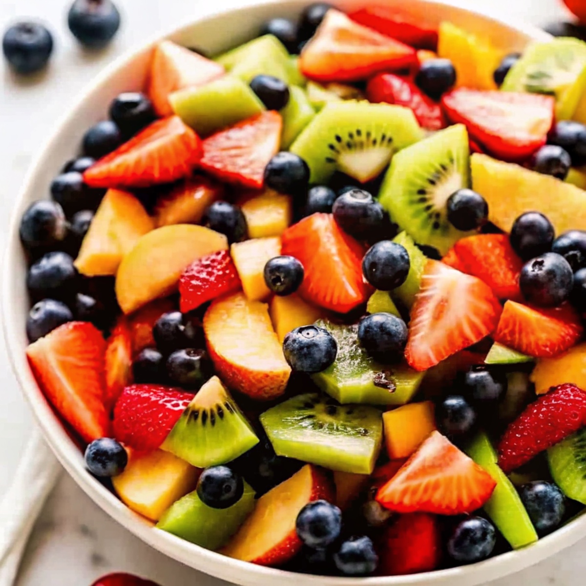 Fruit Salad With Honey Lime Dressing