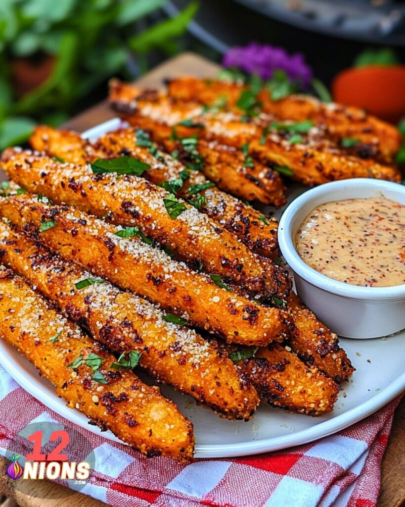 Garlic Parmesan Sweet Potato Wedges