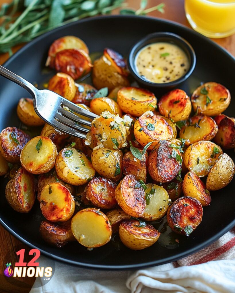 Garlic Roasted Potatoes with Sage Recipe