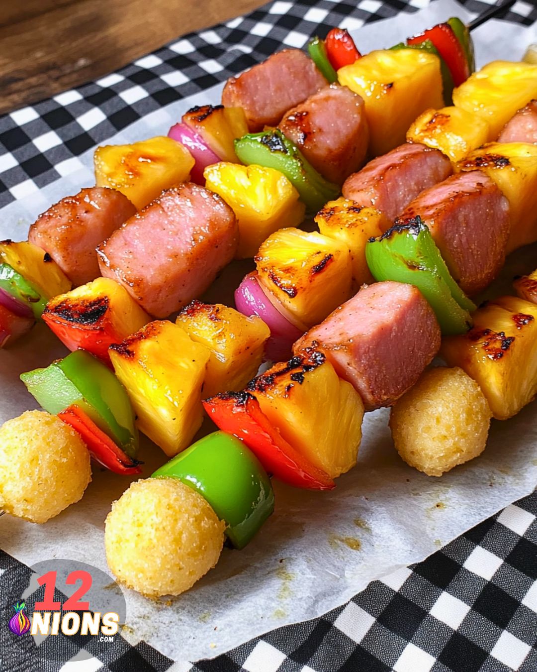 Grilled Hawaiian Ham and Pineapple Kabobs Recipe