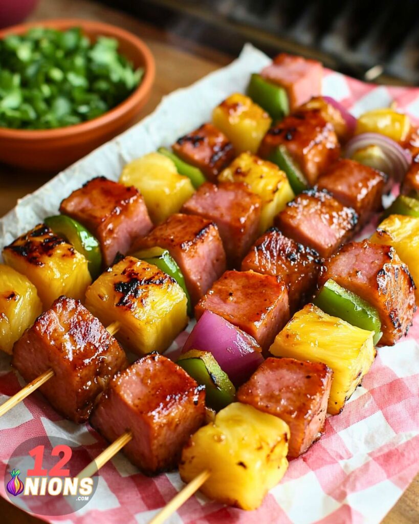 Hawaiian Ham & Pineapple Kebabs Recipe