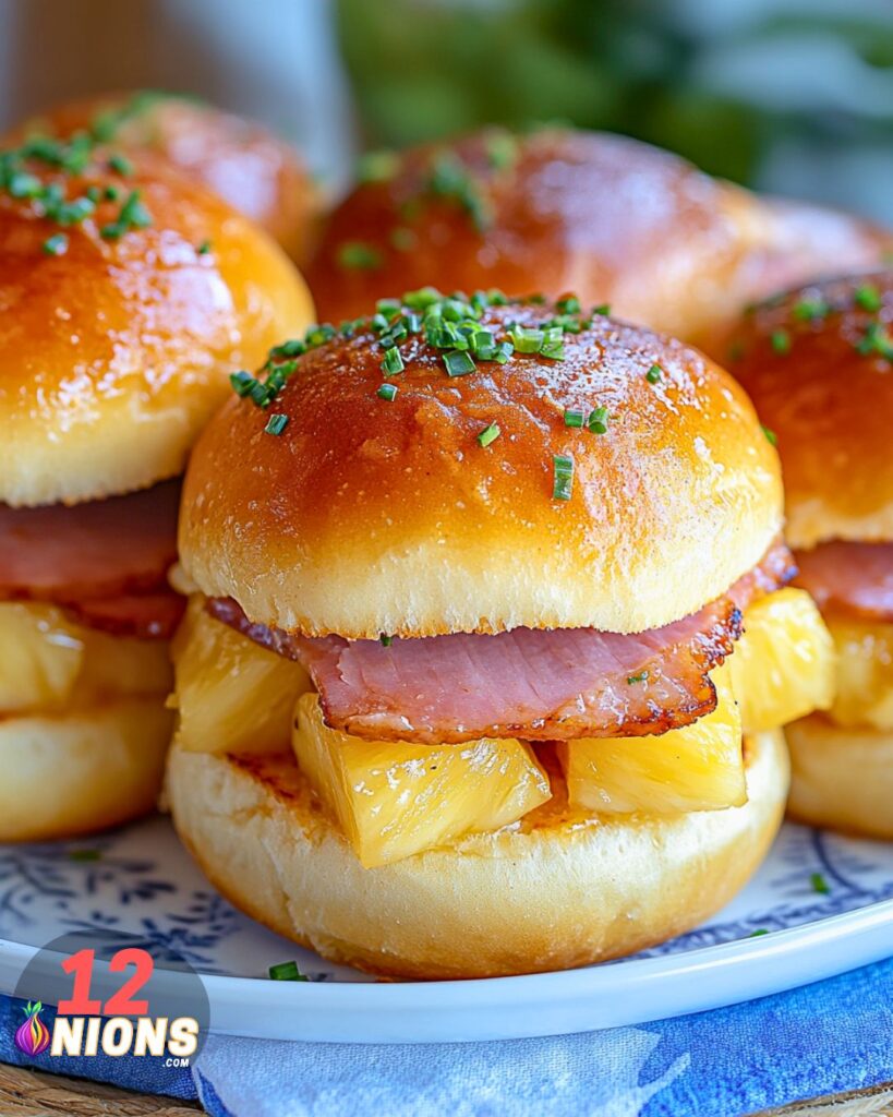 Hawaiian Ham and Pineapple Sliders Recipe