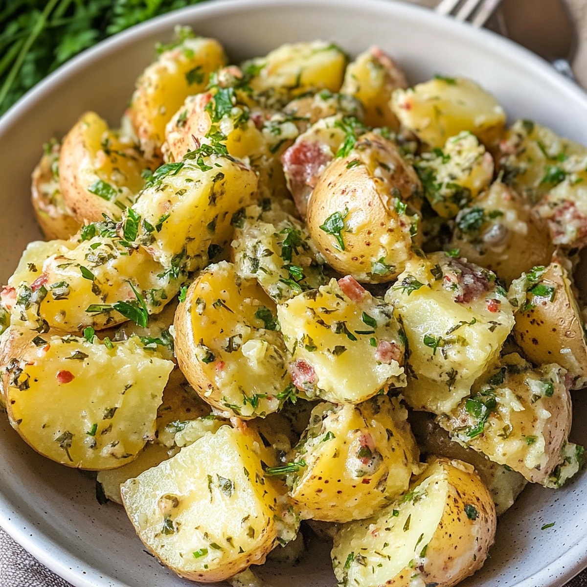 Herb And Mustard Potato Salad