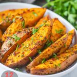 Herb-Crusted Sweet Potato Wedges Recipe