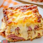 Making Homemade Reuben Bake