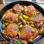 Moroccan Chicken Thighs with Green Olives Recipe