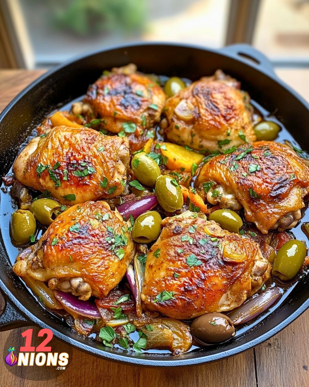 Moroccan Chicken Thighs with Green Olives Recipe