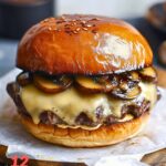 Mushroom Swiss Burger Recipe