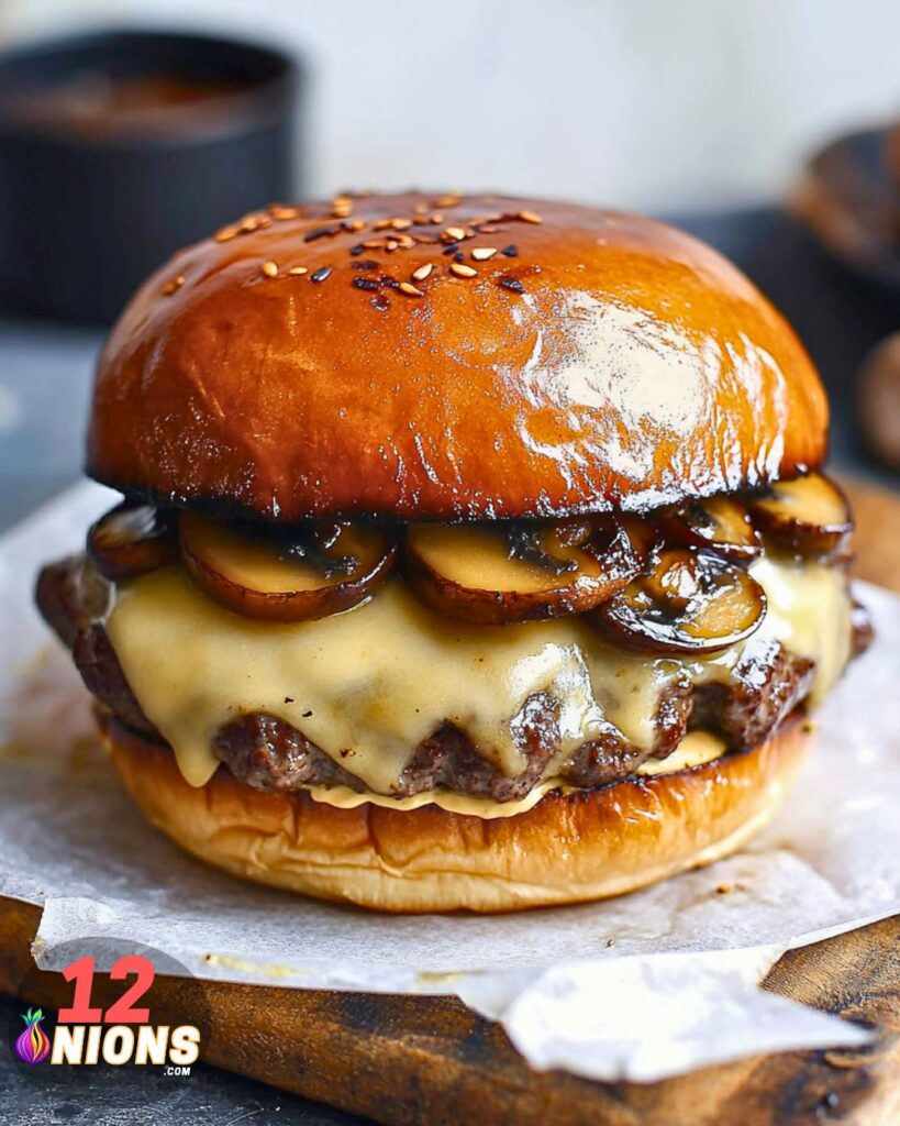 Mushroom Swiss Burger Recipe