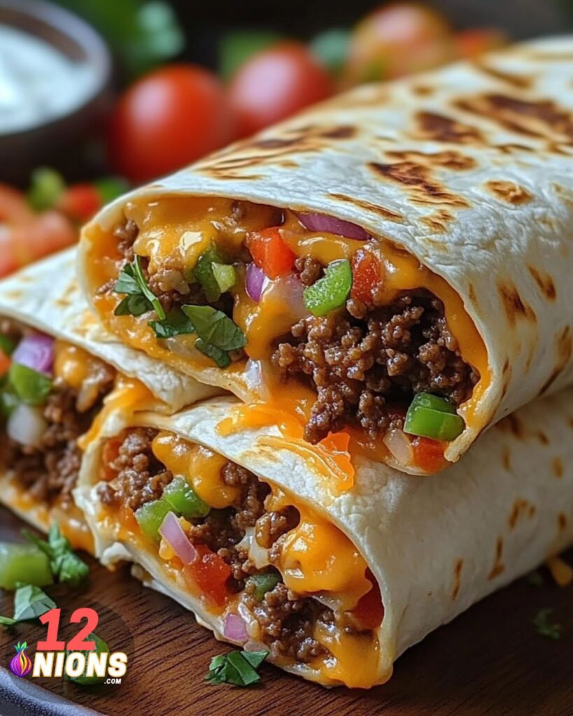 Nacho Cheese Beef Wrap Recipe