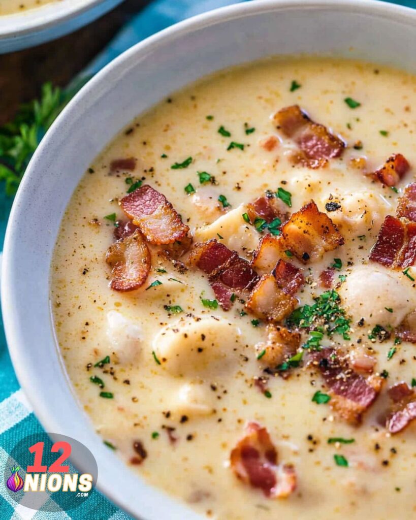 Making the New England Clam Chowder