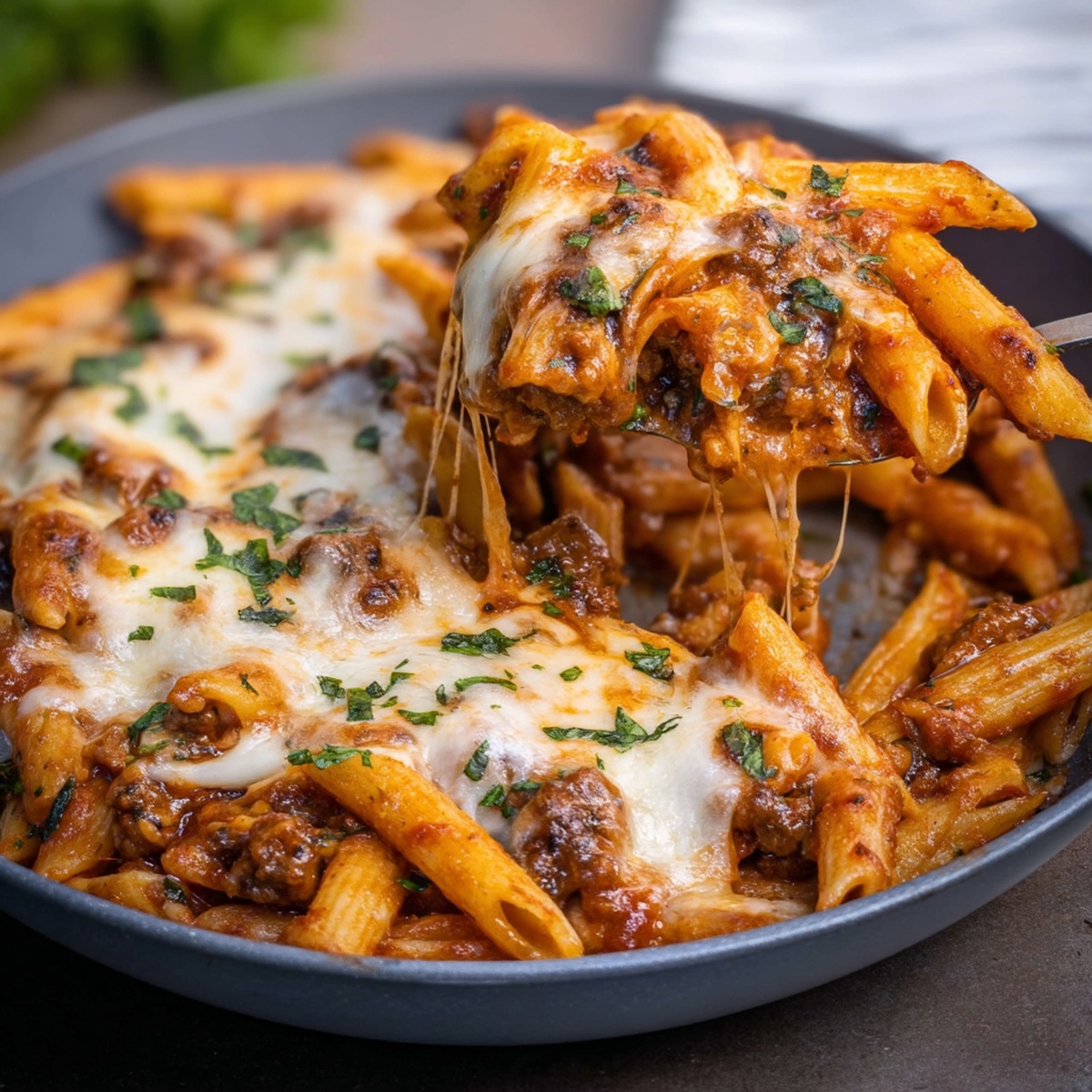 One Pot Baked Ziti With Italian Sausage Recipe