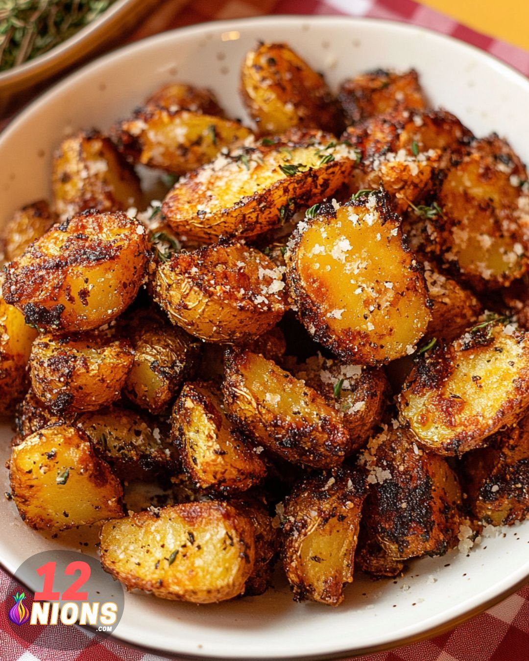 Parmesan Herb Crusted Roasted Potatoes Recipe