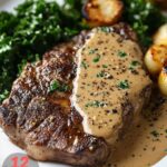 Peppercorn Steak with Creamy Sauce Recipe