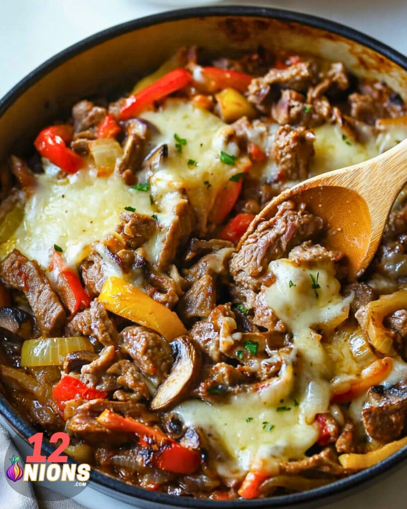 Philly Beef and Cheese Casserole Recipe