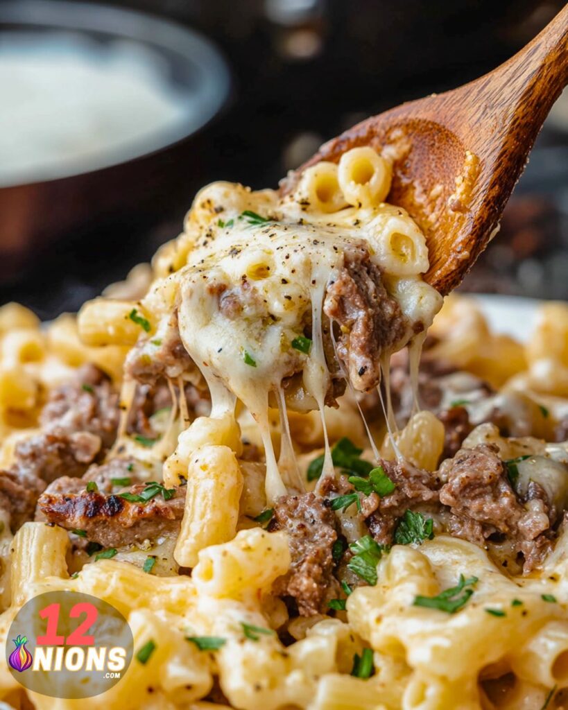 Philly Cheesesteak Pasta Recipe