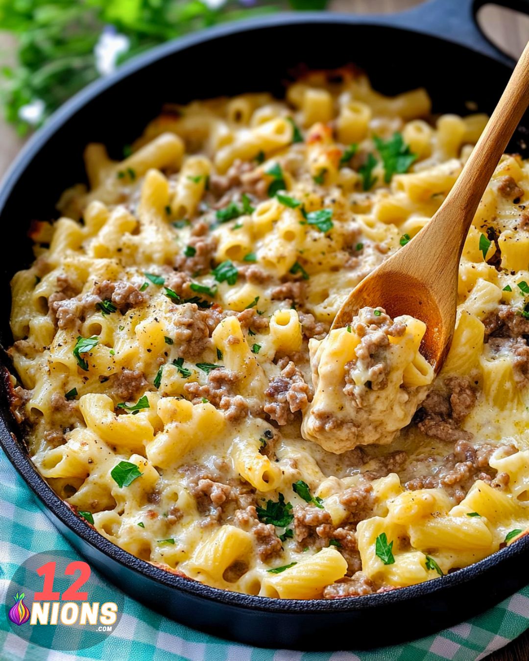 Philly Cheesesteak Pasta Casserole Recipe