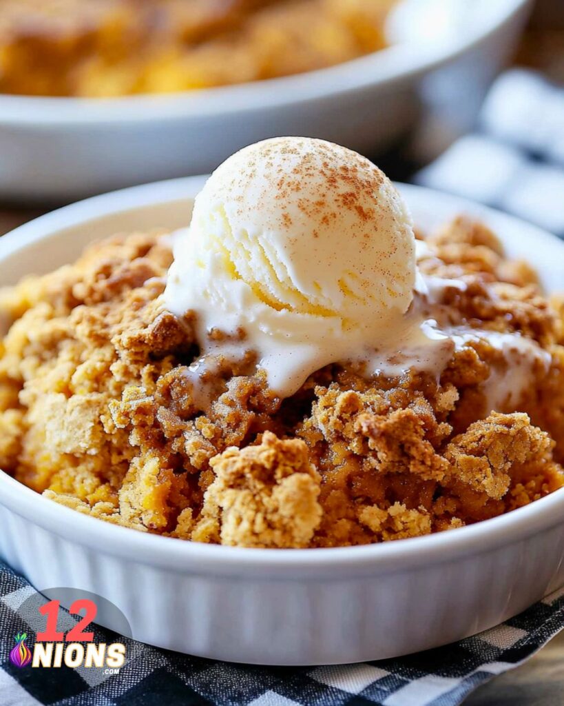 Preparing Pumpkin Crisp