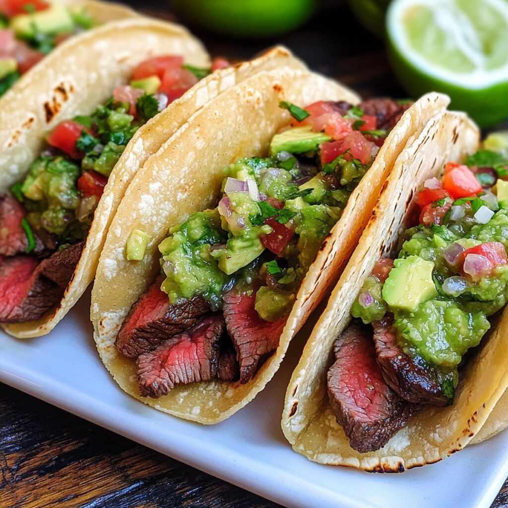 Steak Tacos With Avocado Salsa