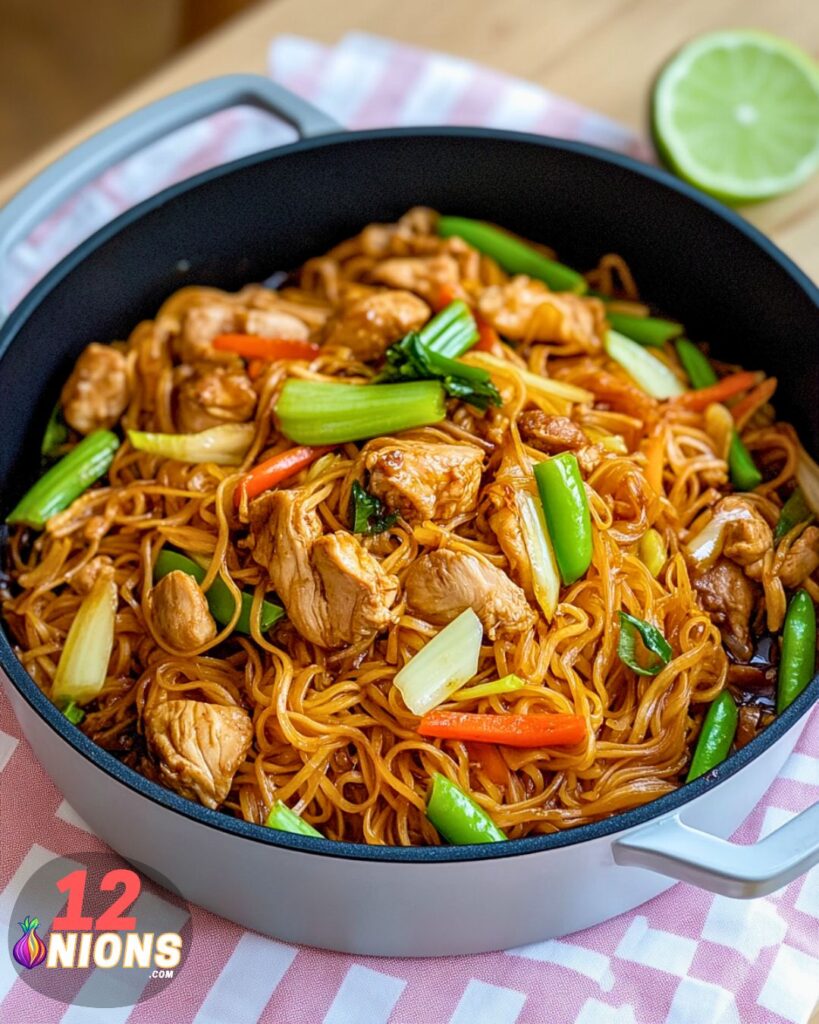 Stir-fried Noodles and Chicken Recipe