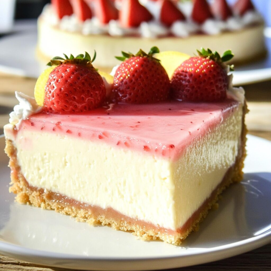 Strawberry Lemon Cheesecake Recipe