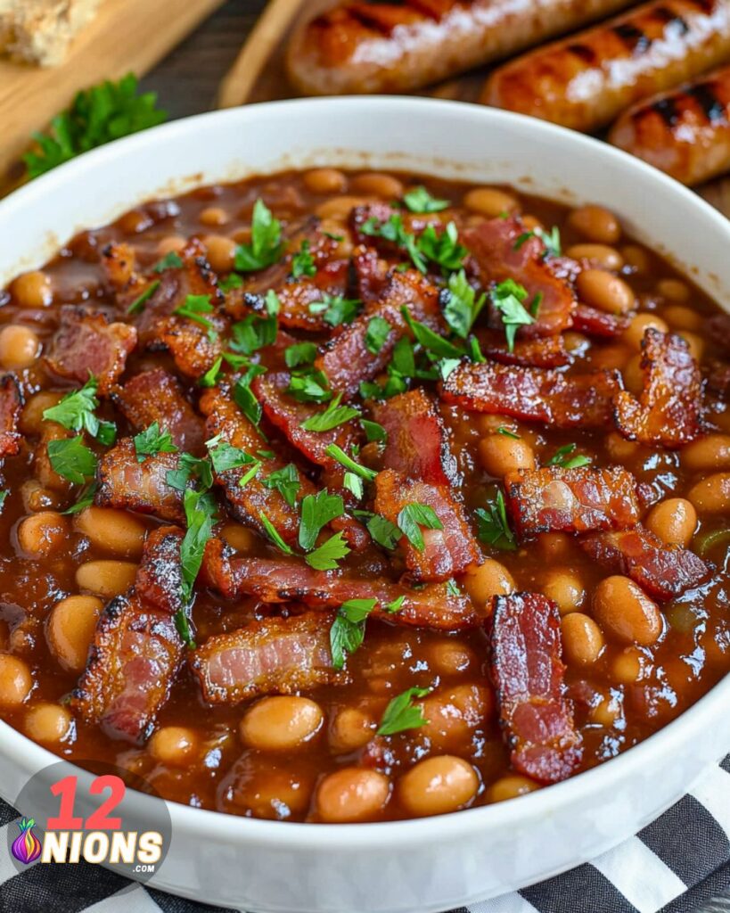 Sweet and Spicy Bacon Baked Beans Recipe