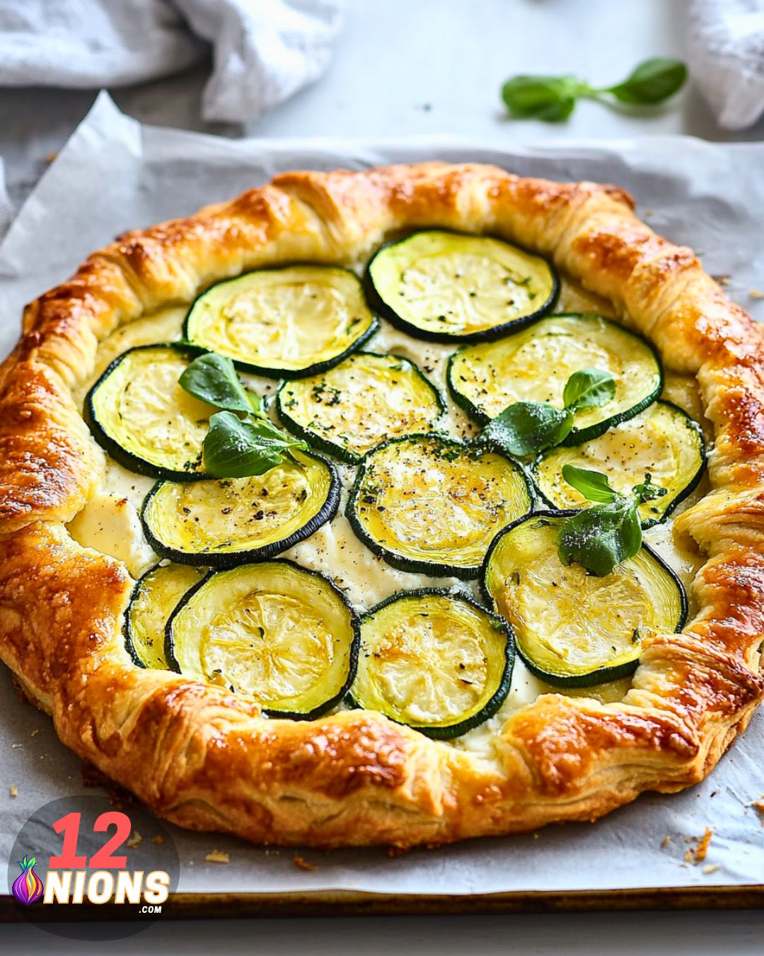 MakingZucchini Ricotta Crostata