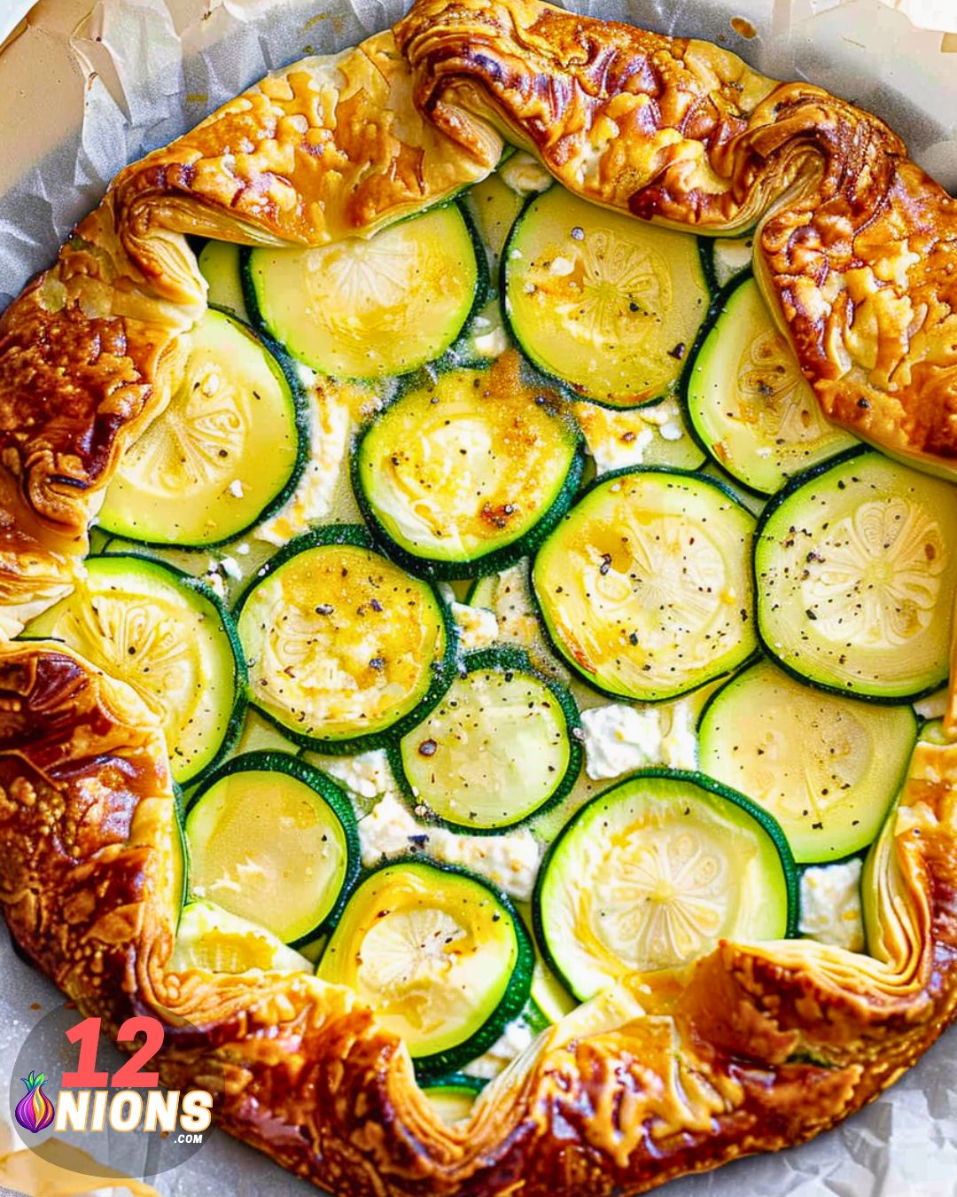 Zucchini Ricotta Crostata Recipe